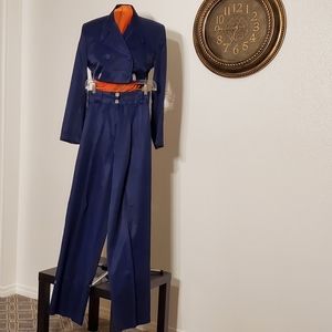 Chic Purple Midnight Pantsuit